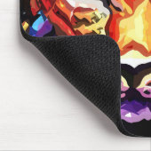 Dieser farbenfrohe Leopard-Look Mousepad (Ecke)