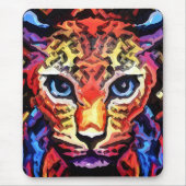 Dieser farbenfrohe Leopard-Look Mousepad (Vorne)
