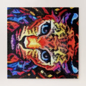 Dieser farbenfrohe Leopard-Look Puzzle (Horizontal)