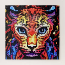 Dieser farbenfrohe Leopard-Look