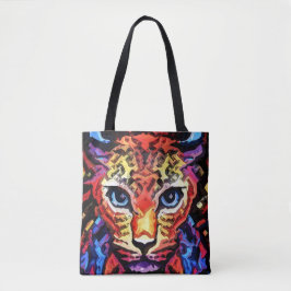 Dieser farbenfrohe Leopard-Look  Tasche