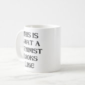 Dieser Feminist Kaffeetasse (Vorderseite Links)