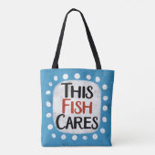 Dieser Fisch kariert Totbeutel Tasche (Rückseite)