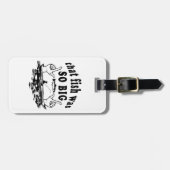 Dieser Fisch war so groß Gepäckanhänger (Vorderseite horizontal)