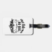 Dieser Fisch war so groß Gepäckanhänger (Rückseite horizontal)