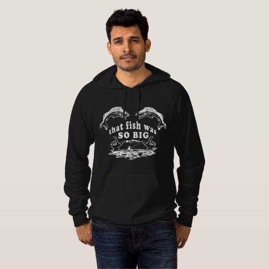 Dieser Fisch war so groß Hoodie (Vorne ganz)