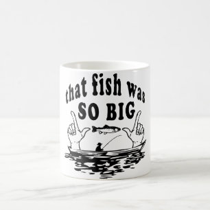 Dieser Fisch war so groß Kaffeetasse