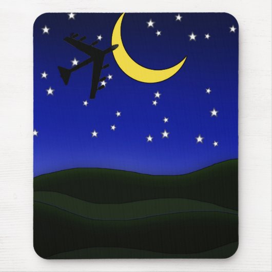 dieser Flug heute Abend Mousepad (Vorne)