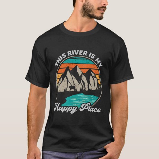 Dieser Fluss ist meine glücklichen Plätze in den L T-Shirt (Vorderseite)