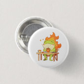 Dieser Frosch ist fein - Lustiges Kawaii-Design Button (Vorne & Hinten)