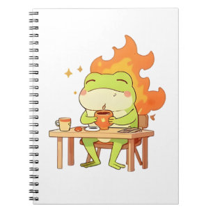 Dieser Frosch ist fein - Lustiges Kawaii-Design Notizblock
