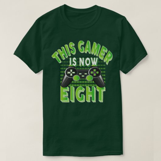 Dieser Gamer ist jetzt acht Jahre alt Video Game L T-Shirt (Design vorne)