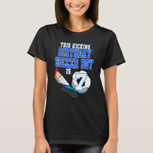Dieser Geburtstag Fußball Boy ist 7 Fußball-Thema  T-Shirt