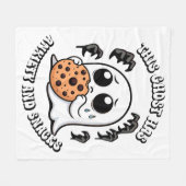 Dieser Geist hat Angst und Snacks Fleecedecke (Vorderseite (Horizontal))