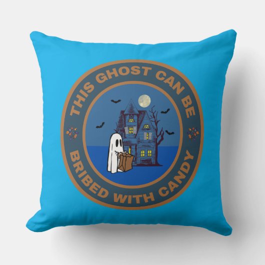 Dieser Geist kann mit Süßigkeiten bestochen werden Kissen (Vorderseite)