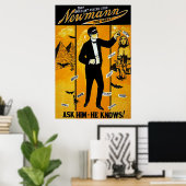Dieser geniale Psychische Stern, Newmann der Große Poster (Heimbüro)