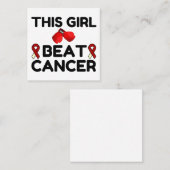 DIESER GIRNWETTBEWERB QUADRATISCHE VISITENKARTE (Vorne/Hinten)