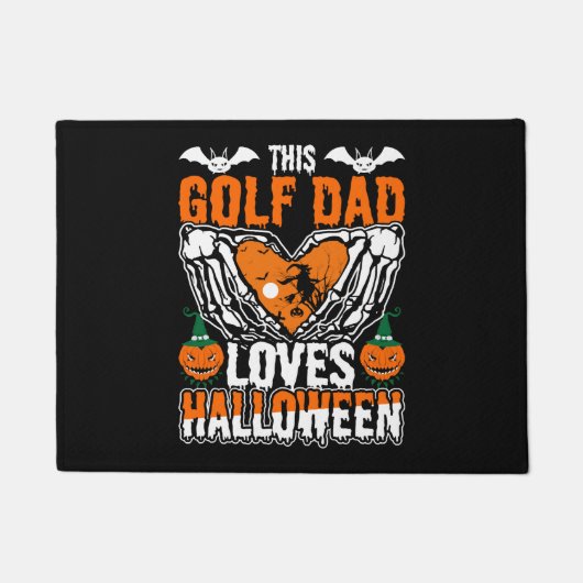 Dieser Golf Vater Liebe Halloween Fußmatte (Vorderseite)