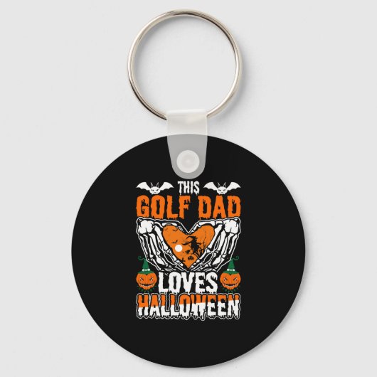 Dieser Golf Vater Liebe Halloween Schlüsselanhänger (Vorderseite)