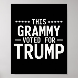 Dieser Grammy stimmte für Trump 2024 für eine Prou Poster