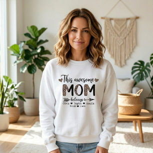 Dieser großartige Mama-Bold-Leopard-Mama-Stil Sweatshirt