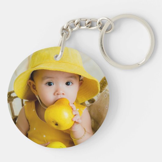 Dieser Großvater ist mit Foto verliebt Schlüsselanhänger (Rückseite)