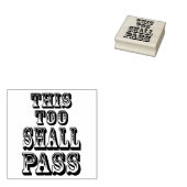 Dieser Gummistempel 'This Too Shall Pass' 2" (Stempel)