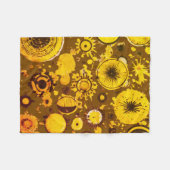 Dieser Haufen gelber Spritzer  Fleecedecke (Vorderseite (Horizontal))
