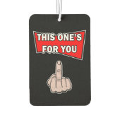 Dieser hier ist für dich Funny Beer Parody Air Fre Autolufterfrischer (Rückseite)