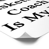 Dieser hübsche Basketballtrainer ist mein Vater Poster (Ecke)