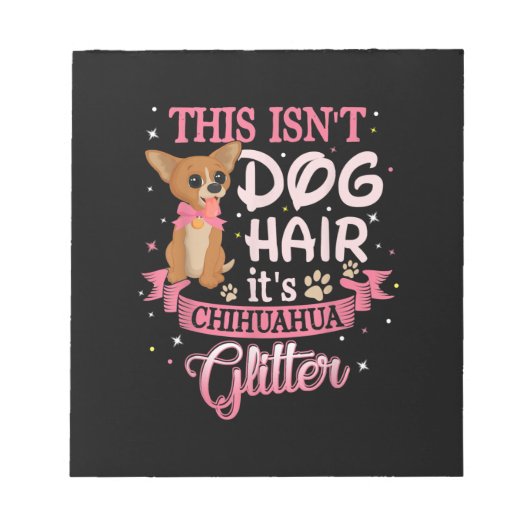Dieser Hund hat seinen Chihuahua-Glitzer Chico Dog Notizblock (Vorderseite)