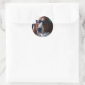 Dieser Hund ist ein Kool-Katze Runder Aufkleber (Tasche)