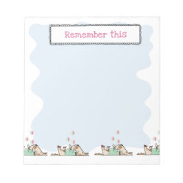 Dieser Hund Life Hund Juggling Balls Blue Notepad Notizblock