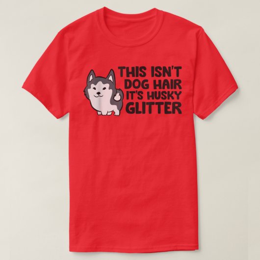 Dieser Hund trägt seinen hässlichen Glitzer Niedli T-Shirt (Design vorne)