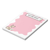 Dieser Hundshund Ball Red Notepad Notizblock (Rotiert)