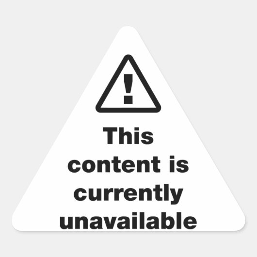 ⚠ dieser Inhalt ist derzeit nicht verfügbar Dreieckiger Aufkleber (Vorderseite)