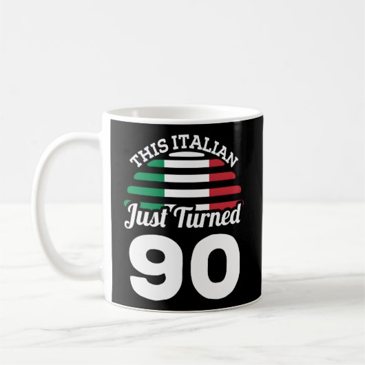 Dieser Italiener hat gerade 90 Italien 90. Kaffeetasse (Links)