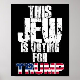 Dieser Jude wählt Trump jüdischer republikanischer Poster
