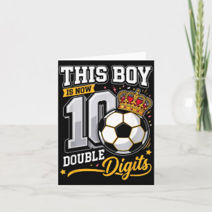Dieser Junge 10 Doppelziffern Fußball Lustig 10. Karte