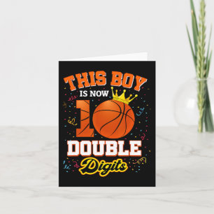 Dieser Junge ist jetzt 10 Doppel Ziffern  Basketba Karte