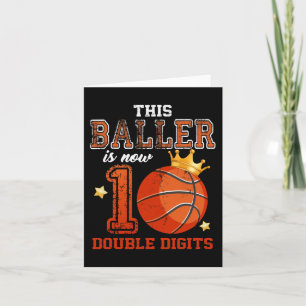 Dieser Junge ist jetzt 10 Doppelstellige Basketbal Karte