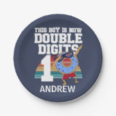 Dieser Junge ist jetzt zweistellig, sonniger 10. G Pappteller (Vorderseite)