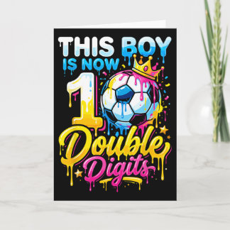 Dieser Junge jetzt 10 Doppelziffern Fußball 10. Ge Karte