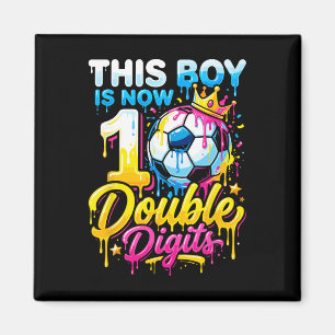 Dieser Junge jetzt 10 Doppelziffern Fußball 10. Ge Magnet