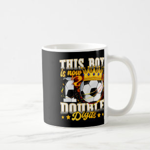 Dieser Junge jetzt 10 Doppelziffern Fußball 10 Jah Kaffeetasse