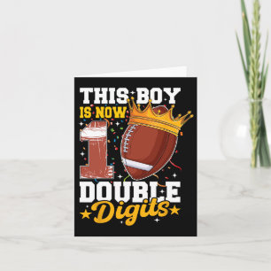 Dieser Junge jetzt 10 Doppelziffern Fußball 10 Jah Karte