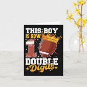 Dieser Junge jetzt 10 zweistellige Fußball 10 Jahr Karte (Gelbe Blume)