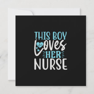 Dieser Junge Liebe ihre Krankenschwester Feiertagskarte