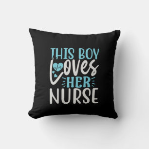 Dieser Junge Liebe ihre Krankenschwester Kissen