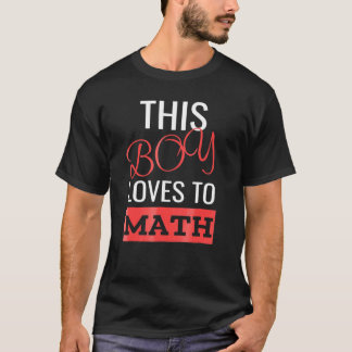 Dieser Junge Liebe sich Mathe-Jungs Mathematik T-Shirt